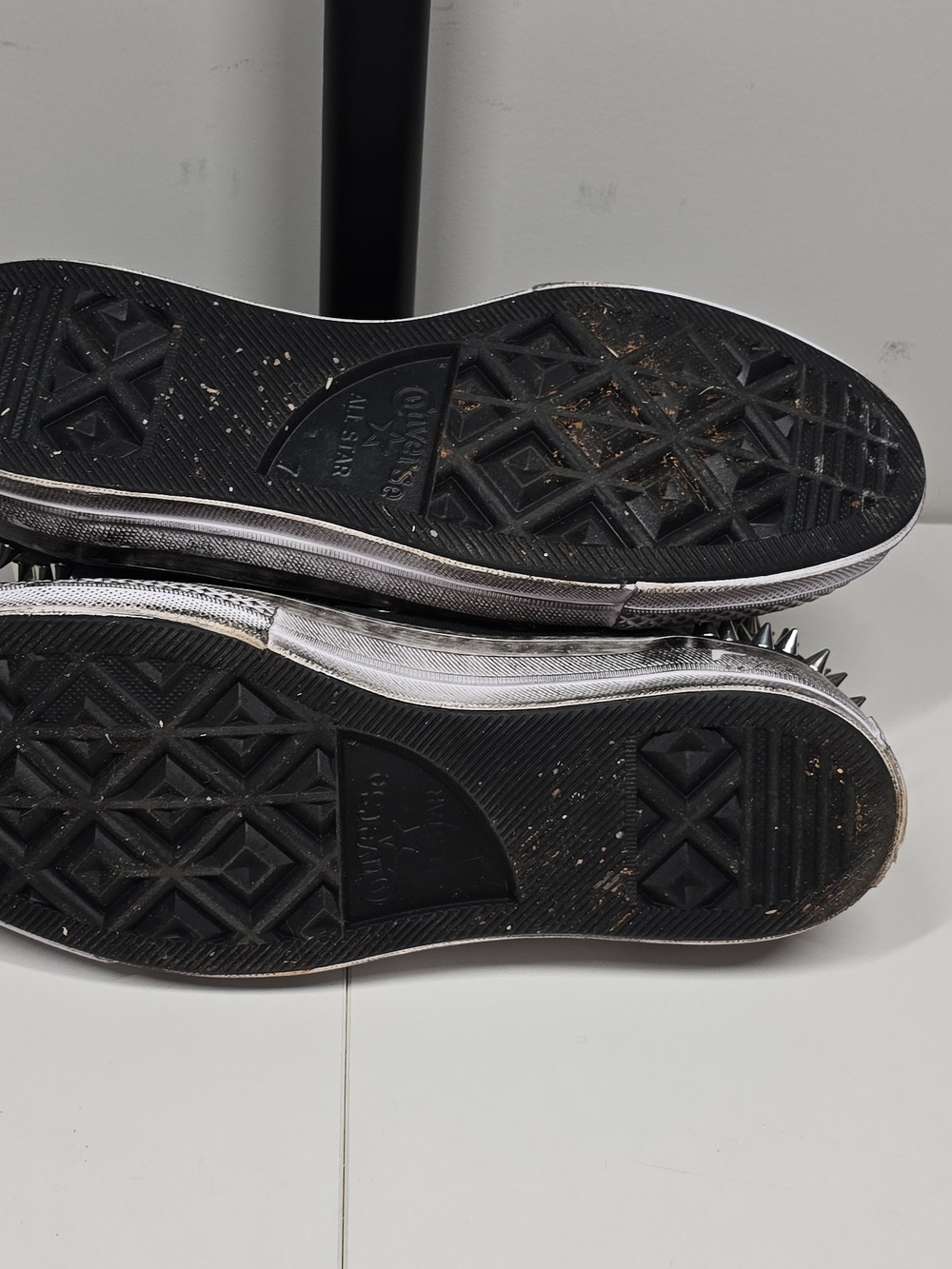 Spiked Converse Chuck Taylor High Tops – Women’s Size 9 - Picture 5 of 11